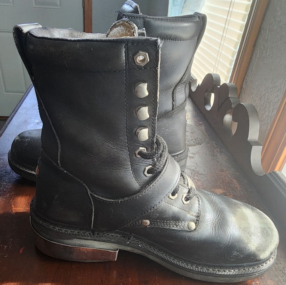Harley Davidson Men's Size 10 Motorcycle Riding Boots - Picture 6 of 13